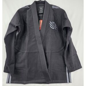 Sanabul BJJ Gi Jacket A2 Black Silver Fight For It Jiu Jitsu Top No Pants NEW